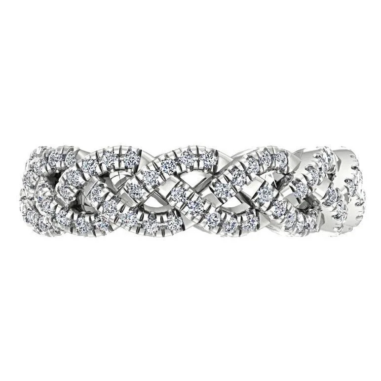 Rings to commemorate a child's birth with their birthdate engravedDiamond Twisted Band Ring Platinum Rings to commemorate a child's birth with their birthdate engravedDiamond Twisted Band Ring Platinum