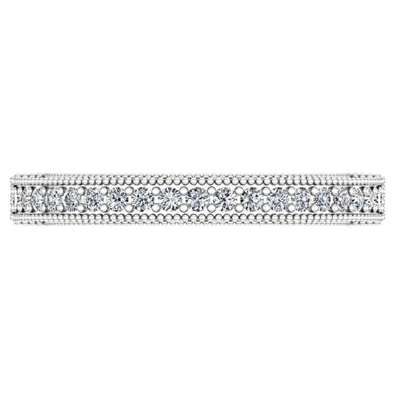 Solid gold commemorate rings with intricate filigreeRound Diamond Milgrain Ring with Detailed Design 14K White Gold Solid gold commemorate rings with intricate filigreeRound Diamond Milgrain Ring with Detailed Design 14K White Gold