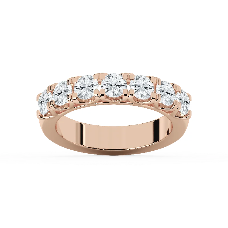 Commemorate rings with a diamond - and - peridot combinationV Prong Round Lab-Grown Diamond Band Commemorate rings with a diamond - and - peridot combinationV Prong Round Lab-Grown Diamond Band