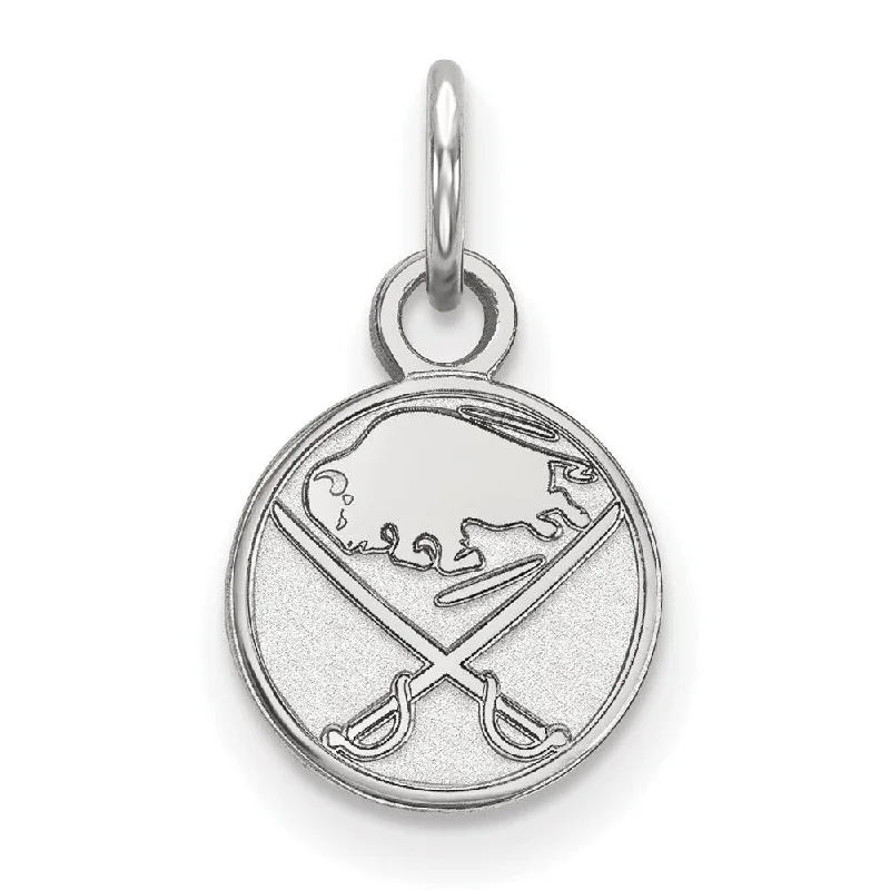 Magnetic - Closure Pendant Necklace with a Hidden Compartment for Secret Keepers10k White Gold NHL Buffalo Sabres XS (Tiny) Disc Charm or Pendant Magnetic - Closure Pendant Necklace with a Hidden Compartment for Secret Keepers10k White Gold NHL Buffalo Sabres XS (Tiny) Disc Charm or Pendant