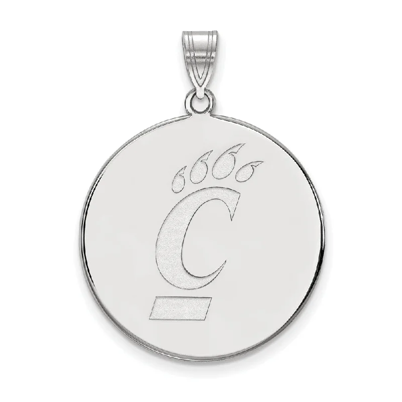 Cross - Stitch - Embroidered Floral Pendant Necklace for Handicraft Aficionados10k White Gold U of Cincinnati XL Logo Disc Pendant Cross - Stitch - Embroidered Floral Pendant Necklace for Handicraft Aficionados10k White Gold U of Cincinnati XL Logo Disc Pendant