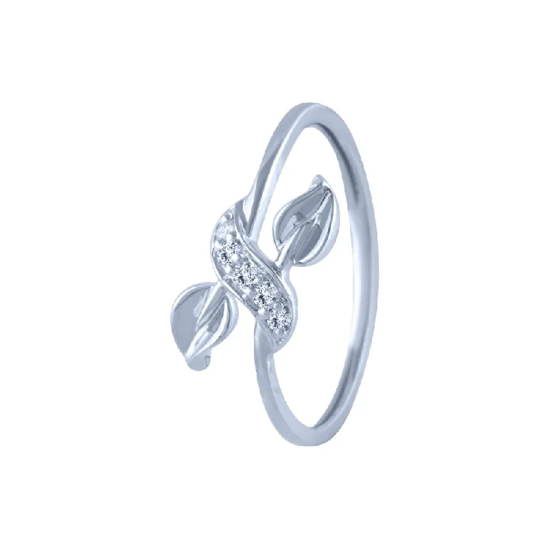 Cathedral - Style Women's Diamond Rings with a Raised Center Setting and Elaborate Metalwork18k (750) White Gold And Diamond Ring For Women Cathedral - Style Women's Diamond Rings with a Raised Center Setting and Elaborate Metalwork18k (750) White Gold And Diamond Ring For Women