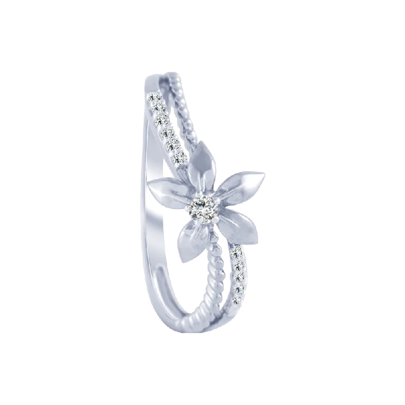 Art Deco - Inspired Women's Diamond Rings with Geometric Designs and Baguette - Cut Diamonds18KT (750) White Gold And Diamond Ring For Women Art Deco - Inspired Women's Diamond Rings with Geometric Designs and Baguette - Cut Diamonds18KT (750) White Gold And Diamond Ring For Women