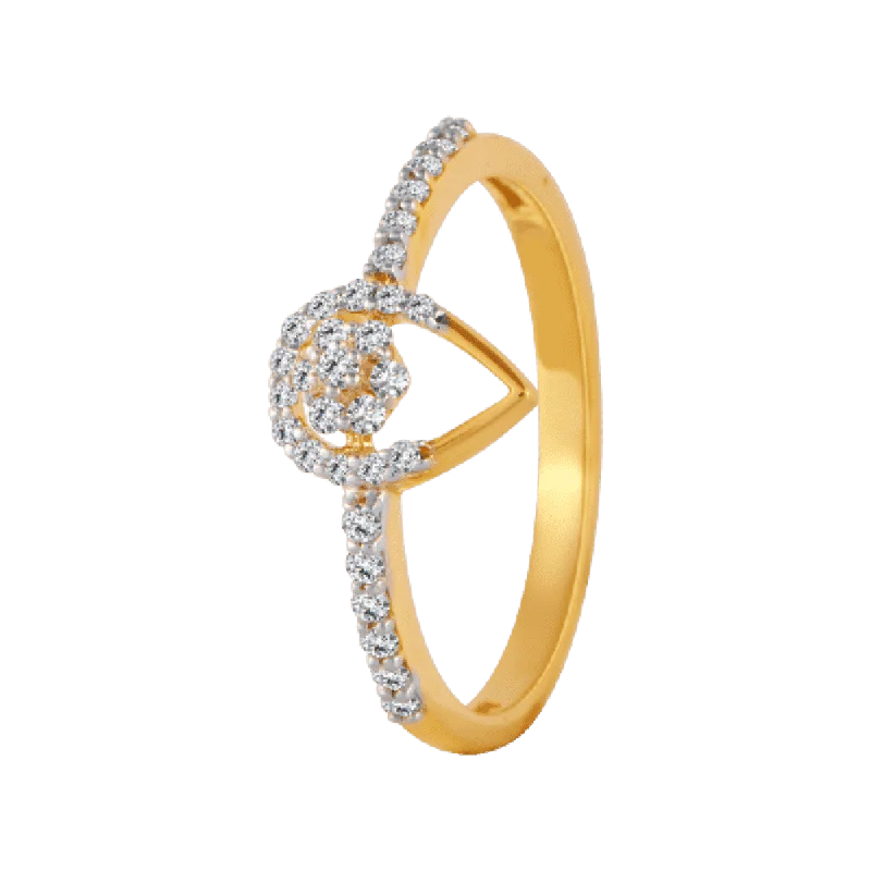 Three - Stone Women's Diamond Rings Symbolizing Past, Present, and Future with Emerald - Cut Diamonds18KT (750) Yellow Gold And Diamond Ring For Women Three - Stone Women's Diamond Rings Symbolizing Past, Present, and Future with Emerald - Cut Diamonds18KT (750) Yellow Gold And Diamond Ring For Women