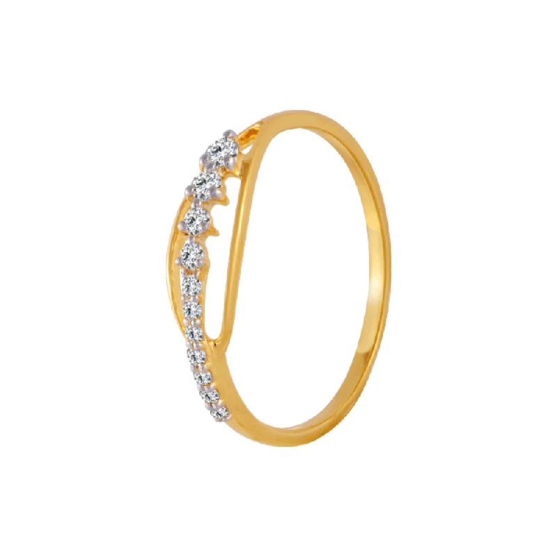 Women's Solitaire Diamond Rings with Round - Cut Diamonds and Platinum Settings for an Elegant Engagement18KT (750) Yellow Gold And Diamond Ring For Women Women's Solitaire Diamond Rings with Round - Cut Diamonds and Platinum Settings for an Elegant Engagement18KT (750) Yellow Gold And Diamond Ring For Women