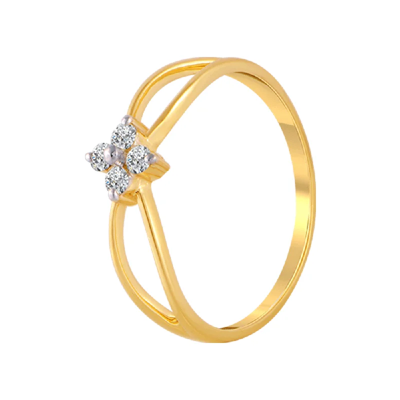 Signature - Design Women's Diamond Rings with a Brand - Specific Pattern and High - Quality Diamonds18KT (750) Yellow Gold And Diamond Ring For Women Signature - Design Women's Diamond Rings with a Brand - Specific Pattern and High - Quality Diamonds18KT (750) Yellow Gold And Diamond Ring For Women