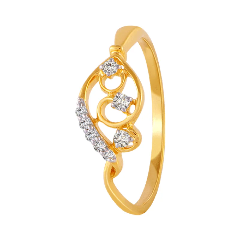Adjustable Women's Diamond Rings with a Flexible Band for a Comfortable and Custom Fit18KT (750) Yellow Gold And Diamond Ring For Women Adjustable Women's Diamond Rings with a Flexible Band for a Comfortable and Custom Fit18KT (750) Yellow Gold And Diamond Ring For Women