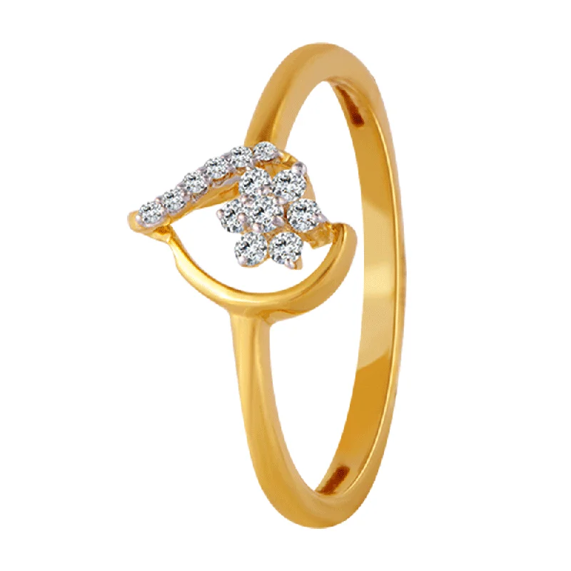 Heart - Shaped Women's Diamond Rings in Rose Gold for a Romantic and Symbolic Gift18KT (750) Yellow Gold And Diamond Ring For Women Heart - Shaped Women's Diamond Rings in Rose Gold for a Romantic and Symbolic Gift18KT (750) Yellow Gold And Diamond Ring For Women