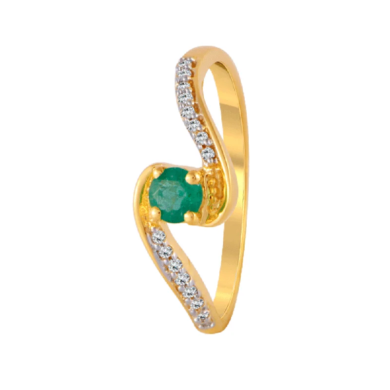 Women's Diamond Rings with Side - Stone Pave Setting for a Sparkling and Continuous Shine18KT (750) Yellow Gold And Diamond Ring For Women Women's Diamond Rings with Side - Stone Pave Setting for a Sparkling and Continuous Shine18KT (750) Yellow Gold And Diamond Ring For Women