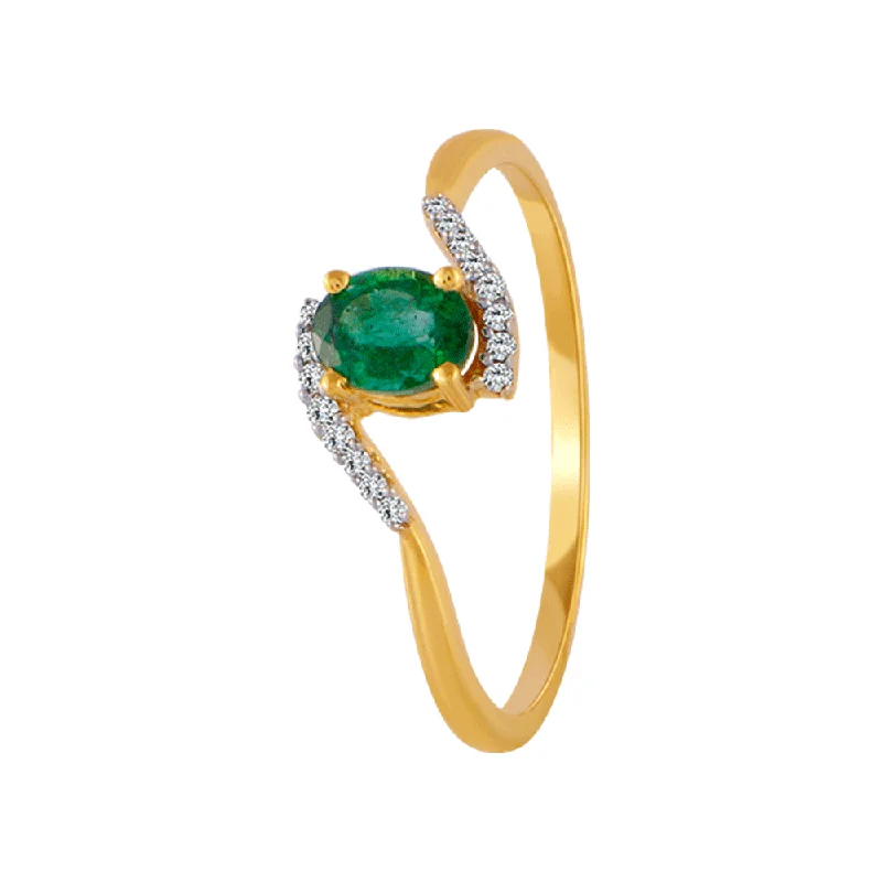 Signature - Design Women's Diamond Rings with a Brand - Specific Pattern and High - Quality Diamonds18KT (750) Yellow Gold And Diamond Ring For Women Signature - Design Women's Diamond Rings with a Brand - Specific Pattern and High - Quality Diamonds18KT (750) Yellow Gold And Diamond Ring For Women