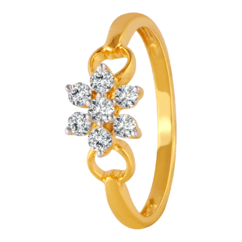 Channel - Set Women's Diamond Rings with Diamonds Securely Held in a Metal Groove for Durability18KT (750) Yellow Gold And Diamond Ring For Women Channel - Set Women's Diamond Rings with Diamonds Securely Held in a Metal Groove for Durability18KT (750) Yellow Gold And Diamond Ring For Women
