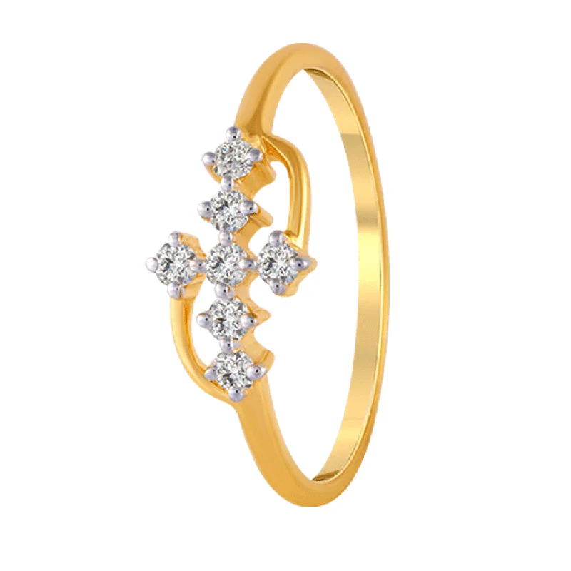 Pear - Shaped Women's Diamond Rings in Yellow Gold with a Single - Diamond Pendant Look18KT (750) Yellow Gold And Diamond Ring For Women Pear - Shaped Women's Diamond Rings in Yellow Gold with a Single - Diamond Pendant Look18KT (750) Yellow Gold And Diamond Ring For Women