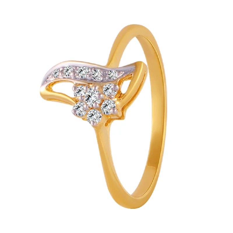 Adjustable Women's Diamond Rings with a Flexible Band for a Comfortable and Custom Fit18KT (750) Yellow Gold And Diamond Ring For Women Adjustable Women's Diamond Rings with a Flexible Band for a Comfortable and Custom Fit18KT (750) Yellow Gold And Diamond Ring For Women