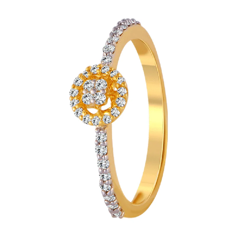 Vintage - Style Women's Diamond Rings with Floral - Engraved Bands and Multiple Diamond Accents18KT (750) Yellow Gold And Diamond Ring For Women Vintage - Style Women's Diamond Rings with Floral - Engraved Bands and Multiple Diamond Accents18KT (750) Yellow Gold And Diamond Ring For Women
