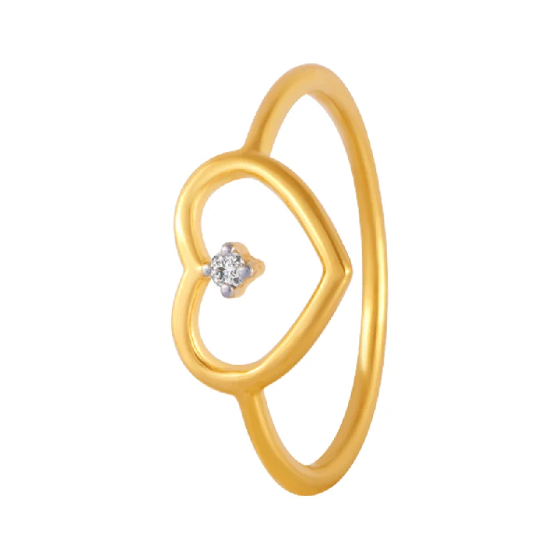 Women's Diamond Rings with Amethyst and Diamond Combinations for a Purple - Hued Elegance18KT (750) Yellow Gold And Diamond Ring For Women Women's Diamond Rings with Amethyst and Diamond Combinations for a Purple - Hued Elegance18KT (750) Yellow Gold And Diamond Ring For Women