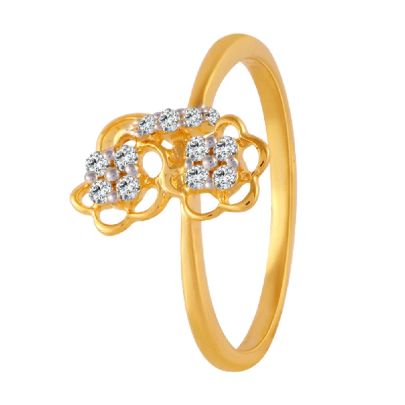 Adjustable Women's Diamond Rings with a Flexible Band for a Comfortable and Custom Fit18KT (750) Yellow Gold And Diamond Ring For Women Adjustable Women's Diamond Rings with a Flexible Band for a Comfortable and Custom Fit18KT (750) Yellow Gold And Diamond Ring For Women