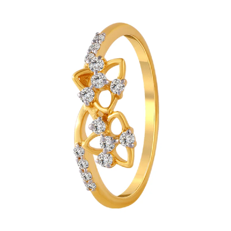 Heart - Shaped Women's Diamond Rings in Rose Gold for a Romantic and Symbolic Gift18KT (750) Yellow Gold And Diamond Ring For Women Heart - Shaped Women's Diamond Rings in Rose Gold for a Romantic and Symbolic Gift18KT (750) Yellow Gold And Diamond Ring For Women