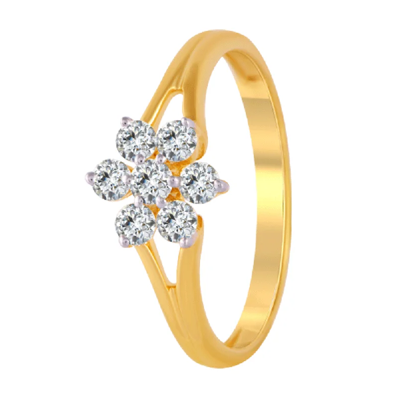 Three - Stone Women's Diamond Rings Symbolizing Past, Present, and Future with Emerald - Cut Diamonds18KT (750) Yellow Gold And Diamond Ring For Women Three - Stone Women's Diamond Rings Symbolizing Past, Present, and Future with Emerald - Cut Diamonds18KT (750) Yellow Gold And Diamond Ring For Women