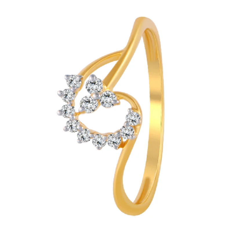 Women's Solitaire Diamond Rings with Round - Cut Diamonds and Platinum Settings for an Elegant Engagement18KT (750) Yellow Gold And Diamond Ring For Women Women's Solitaire Diamond Rings with Round - Cut Diamonds and Platinum Settings for an Elegant Engagement18KT (750) Yellow Gold And Diamond Ring For Women
