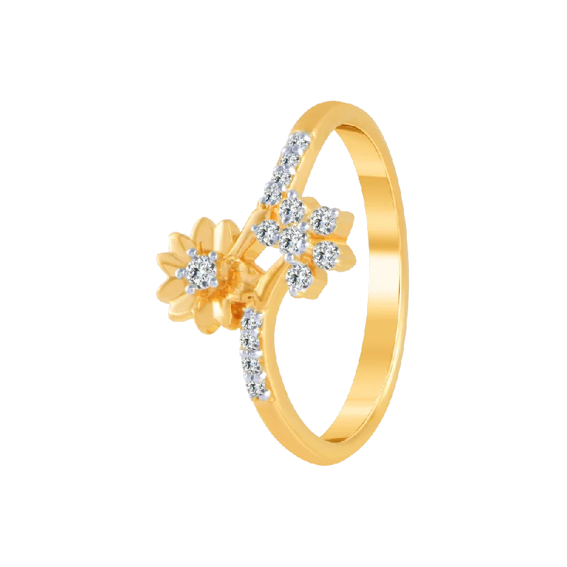Pear - Shaped Women's Diamond Rings in Yellow Gold with a Single - Diamond Pendant Look18KT (750) Yellow Gold And Diamond Ring For Women Pear - Shaped Women's Diamond Rings in Yellow Gold with a Single - Diamond Pendant Look18KT (750) Yellow Gold And Diamond Ring For Women