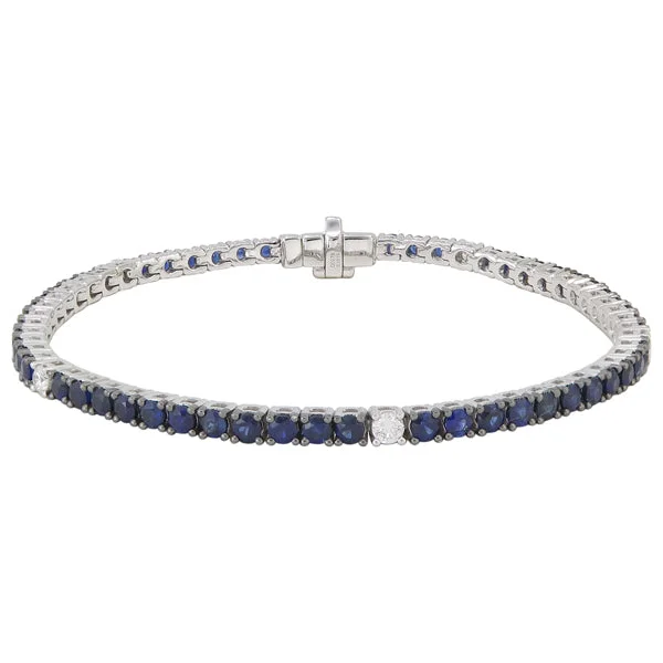 Double - Sided Pendant Necklace with a Photo Insert for Memory - KeepersBlue Sapphires & Diamonds "Tennis" Bracelet Double - Sided Pendant Necklace with a Photo Insert for Memory - KeepersBlue Sapphires & Diamonds "Tennis" Bracelet