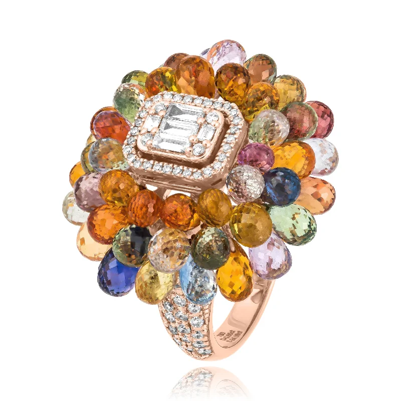 Magnetic - Closure Pendant Necklace with a Hidden Compartment for Secret KeepersBriolette Multi Colour Sapphires & Diamonds Ring Magnetic - Closure Pendant Necklace with a Hidden Compartment for Secret KeepersBriolette Multi Colour Sapphires & Diamonds Ring