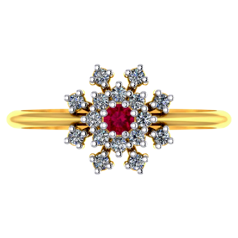 Heart - Shaped Women's Diamond Rings in Rose Gold for a Romantic and Symbolic GiftMagnificent 18k Gold And Diamond Ring With Red Gemstone Embellishment From Pc Chandra Heart - Shaped Women's Diamond Rings in Rose Gold for a Romantic and Symbolic GiftMagnificent 18k Gold And Diamond Ring With Red Gemstone Embellishment From Pc Chandra