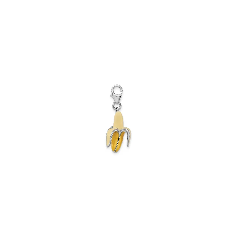 Zodiac Sign Pendant Necklace in Rose Gold for Astrology EnthusiastsPeeled Banana Charm (Silver) Zodiac Sign Pendant Necklace in Rose Gold for Astrology EnthusiastsPeeled Banana Charm (Silver)
