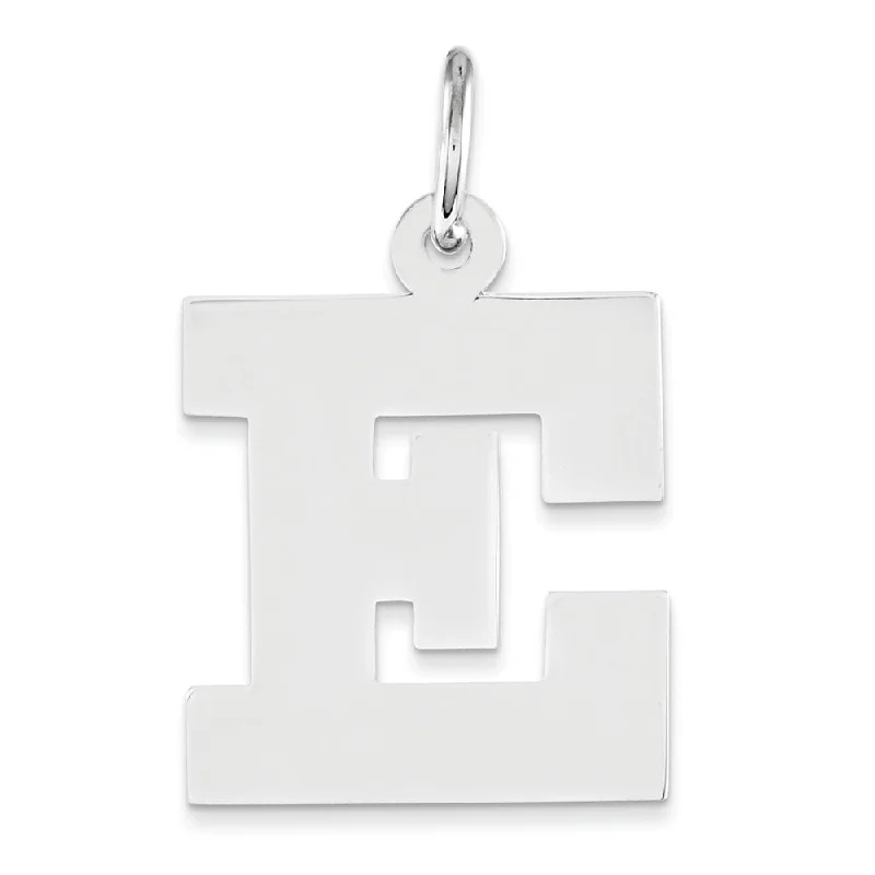 Hypoallergenic Stainless Steel Dog Tag Pendant Necklace for Active MenSterling Silver Amanda Collection Medium Block Style Initial E Pendant Hypoallergenic Stainless Steel Dog Tag Pendant Necklace for Active MenSterling Silver Amanda Collection Medium Block Style Initial E Pendant