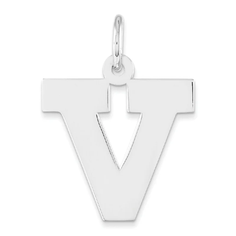 3D - Printed Owl Pendant Necklace in Recycled Plastic for Eco - Conscious FashionistasSterling Silver Amanda Collection Medium Block Style Initial V Pendant 3D - Printed Owl Pendant Necklace in Recycled Plastic for Eco - Conscious FashionistasSterling Silver Amanda Collection Medium Block Style Initial V Pendant