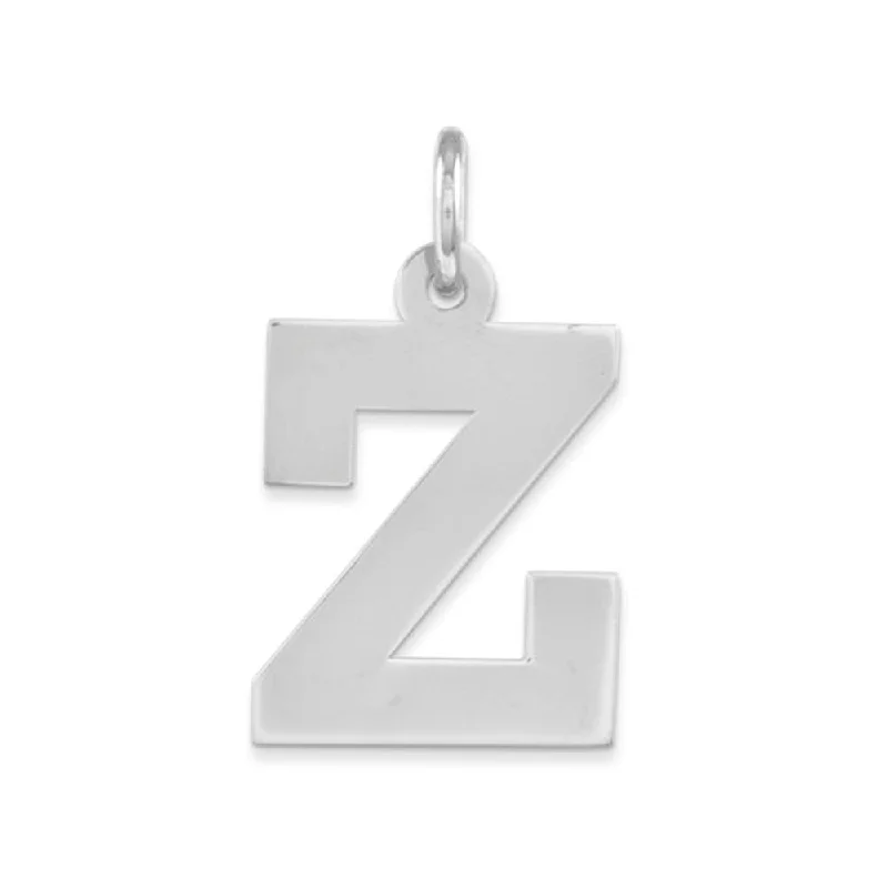 Double - Sided Pendant Necklace with a Photo Insert for Memory - KeepersSterling Silver Amanda Collection Medium Block Style Initial Z Pendant Double - Sided Pendant Necklace with a Photo Insert for Memory - KeepersSterling Silver Amanda Collection Medium Block Style Initial Z Pendant