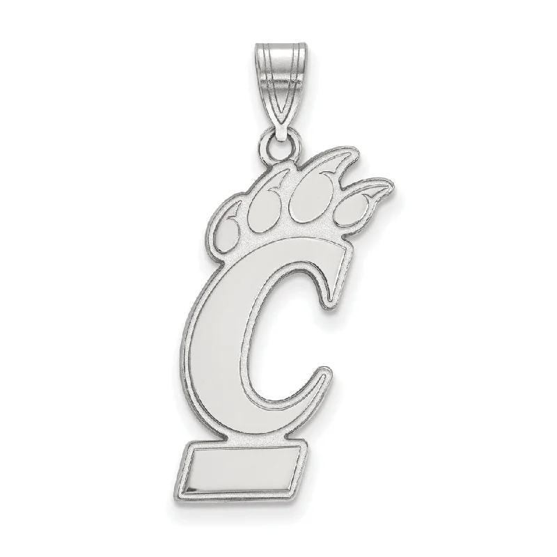 Pave - Set Cubic Zirconia Crown Pendant Necklace for Little Princess - Themed Birthday PartiesSterling Silver U of Cincinnati XL Pendant Pave - Set Cubic Zirconia Crown Pendant Necklace for Little Princess - Themed Birthday PartiesSterling Silver U of Cincinnati XL Pendant