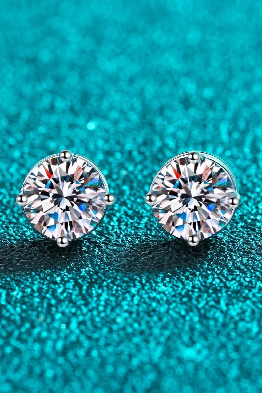 Turquoise drop earrings with a southwestern charm2 Carat Moissanite Rhodium-Plated Stud Earrings Turquoise drop earrings with a southwestern charm2 Carat Moissanite Rhodium-Plated Stud Earrings