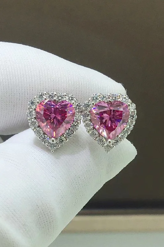 Tourmaline drop earrings in a spectrum of colors2 Carat Moissanite Heart-Shaped Earrings Tourmaline drop earrings in a spectrum of colors2 Carat Moissanite Heart-Shaped Earrings